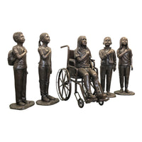Bronze Sculpture of  Girl in Wheel Chair| Sculpture of Girl in Wheel Chair|