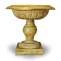 Greco-Roman Style Bronze Planter in Yellow Glaze Patina