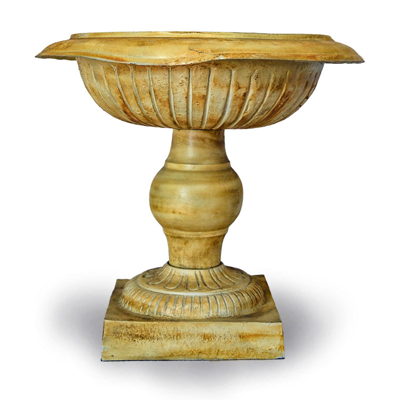 Greco-Roman Style Bronze Planter in Yellow Glaze Patina-Custom Bronze Statues & Fountains for Sale-Randolph Rose Collection