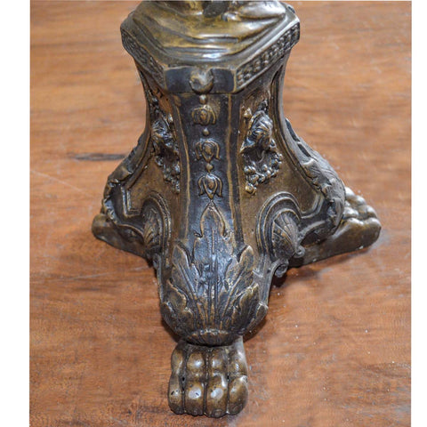 Bronze Cherub Candleholder