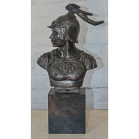 Bronze Spartan Bust on Base