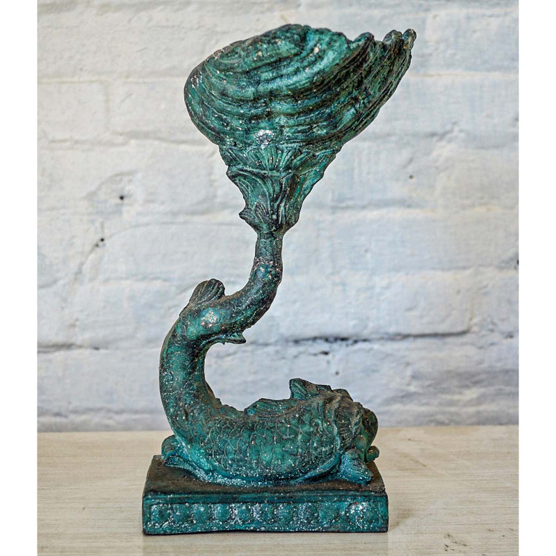 Bronze Fish with Shell-Custom Bronze Statues & Fountains for Sale-Randolph Rose Collection