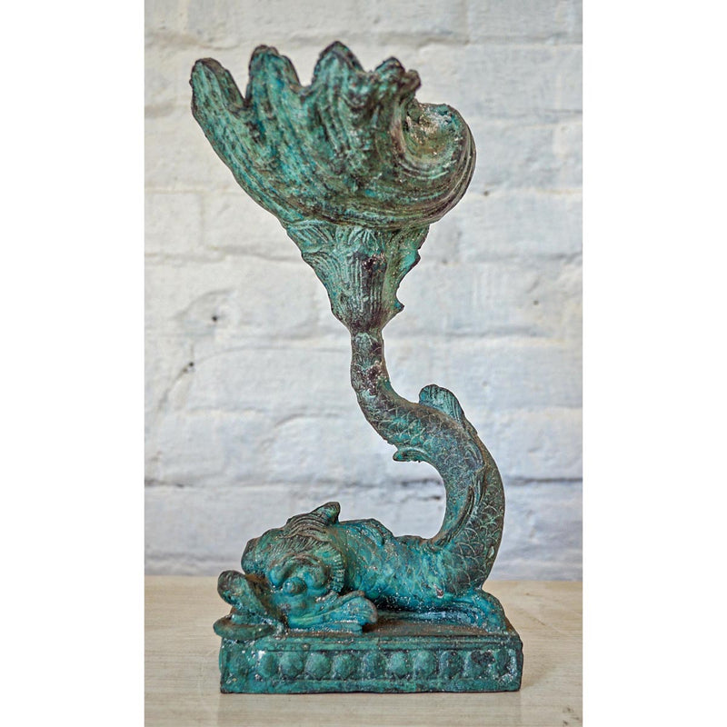 Bronze Fish with Shell-Custom Bronze Statues & Fountains for Sale-Randolph Rose Collection