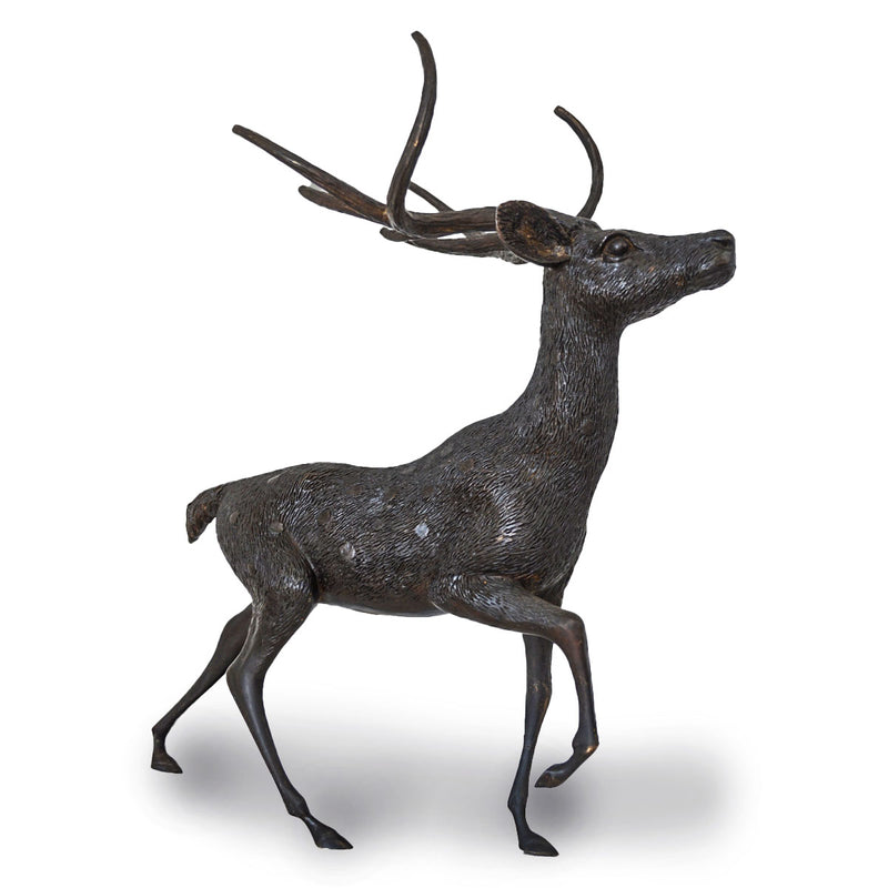 Tabletop Bronze Deer Statue | Randolph Rose Collection