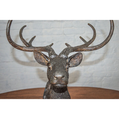 Tabletop Bronze Deer Statue