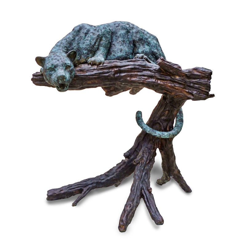 Panther/ Wild Cat on Tree-Custom Bronze Statues & Fountains for Sale-Randolph Rose Collection