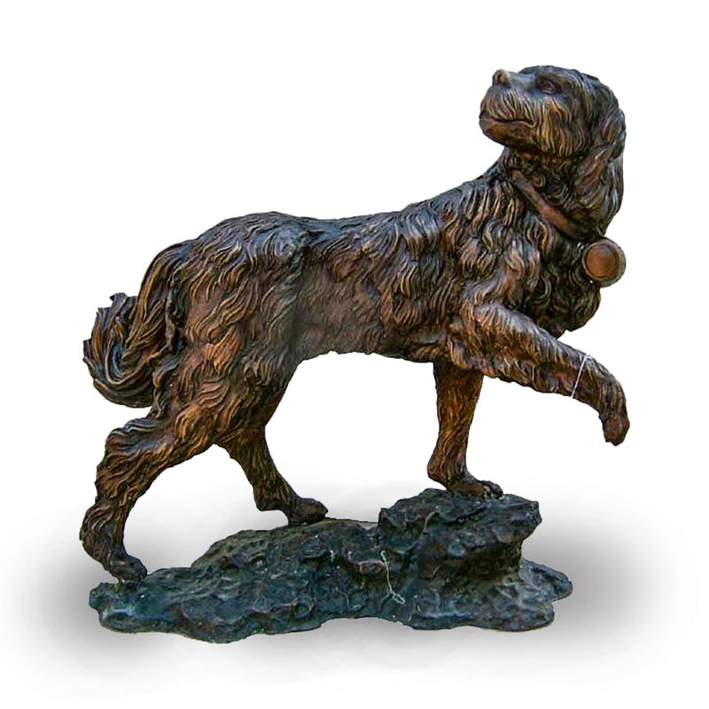 Long-Haired Dog-Custom Bronze Statues & Fountains for Sale-Randolph Rose Collection
