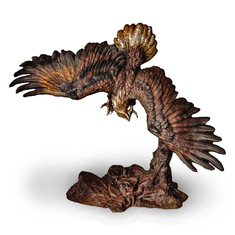 Eagle Swooping Down-Custom Bronze Statues & Fountains for Sale-Randolph Rose Collection
