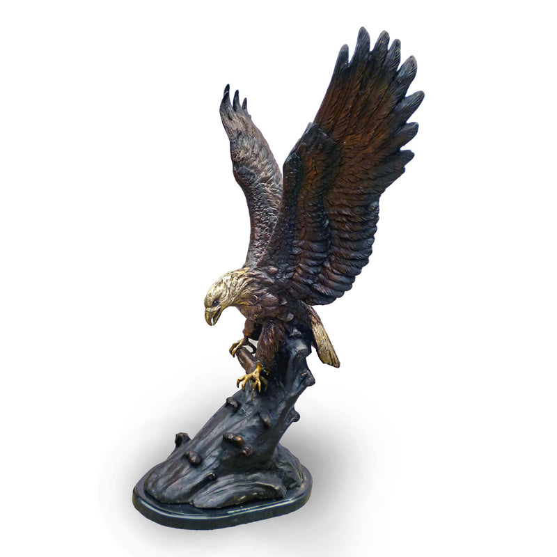 Eagle Landing on Tree-Custom Bronze Statues & Fountains for Sale-Randolph Rose Collection