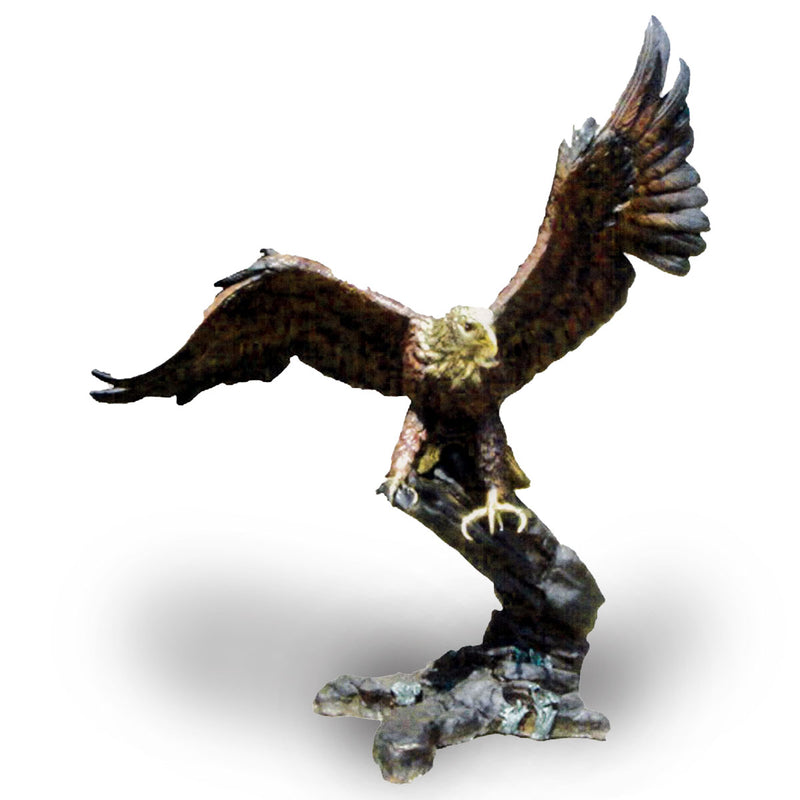 Eagle Landing on Rock-Custom Bronze Statues & Fountains for Sale-Randolph Rose Collection