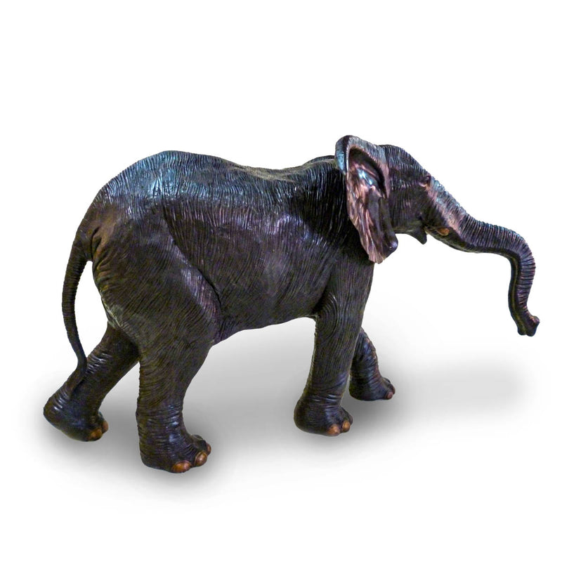 Elephant with Trunk In-Motion-Custom Bronze Statues & Fountains for Sale-Randolph Rose Collection