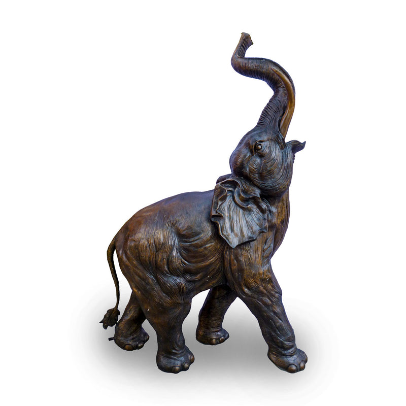 Elephant Trumpeting-Custom Bronze Statues & Fountains for Sale-Randolph Rose Collection