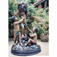 Cherubs Holding Grapes Bronze Sculpture-Custom Bronze Statues & Fountains for Sale-Randolph Rose Collection