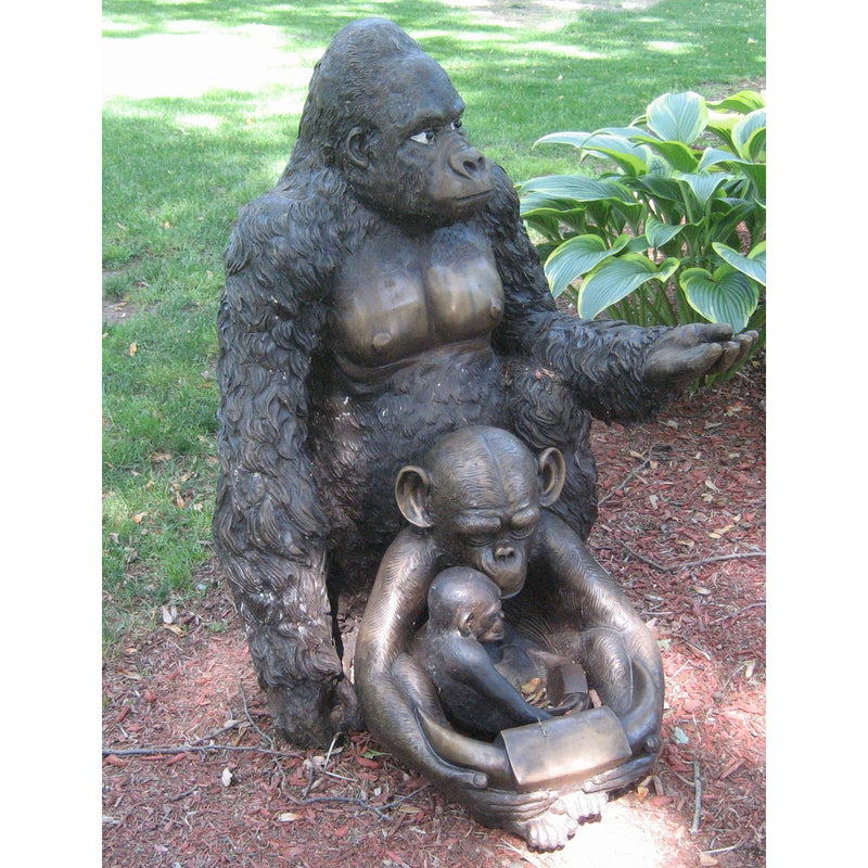 Bronze Monkey Sculpture Statue