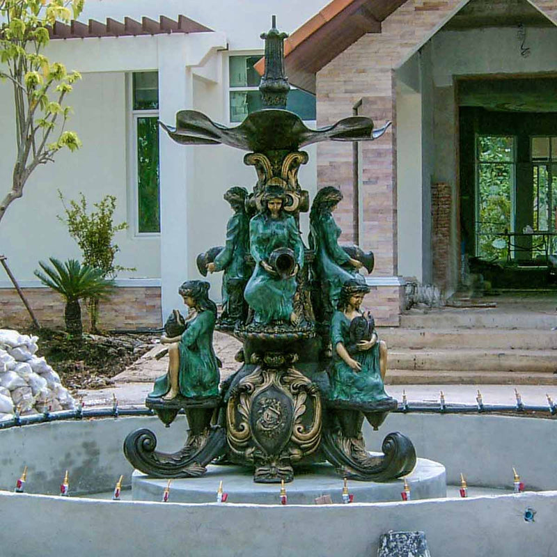 Garden Maidens Bronze Fountain-Custom Bronze Statues & Fountains for Sale-Randolph Rose Collection