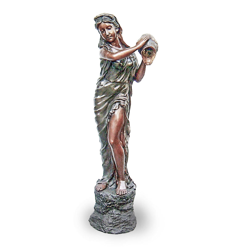 Bronze Fountain of a Maiden Pouring Water-Custom Bronze Statues & Fountains for Sale-Randolph Rose Collection