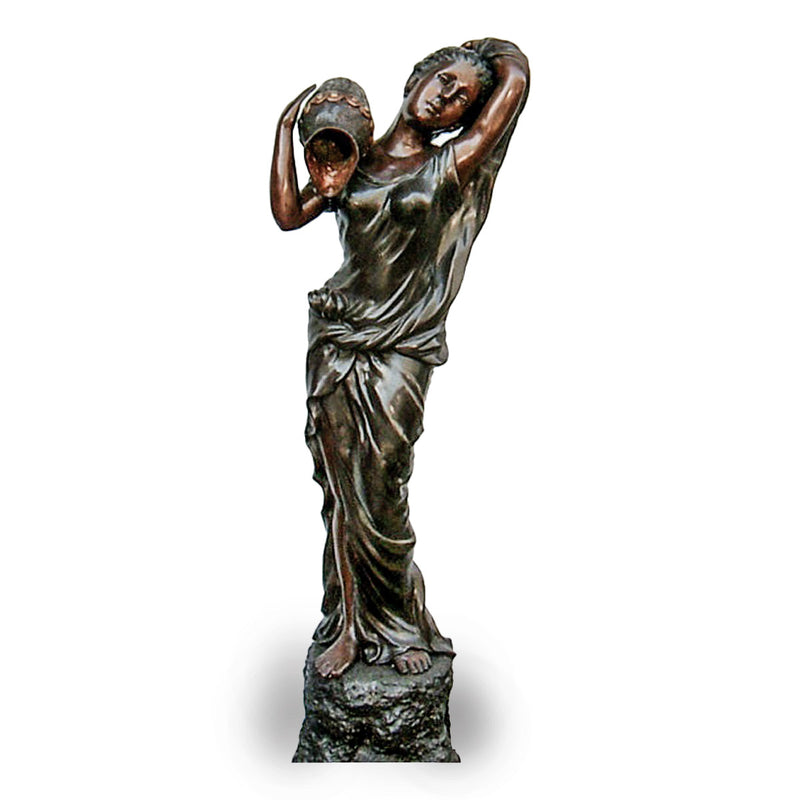 Grace Holding Urn Bronze Fountain-Custom Bronze Statues & Fountains for Sale-Randolph Rose Collection