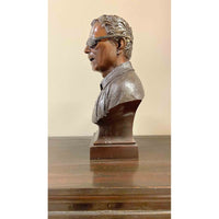 Custom Bronze Portrait Bust, Football Coach