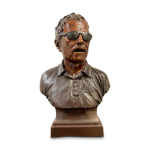 Custom Bronze Portrait Bust, Football Coach