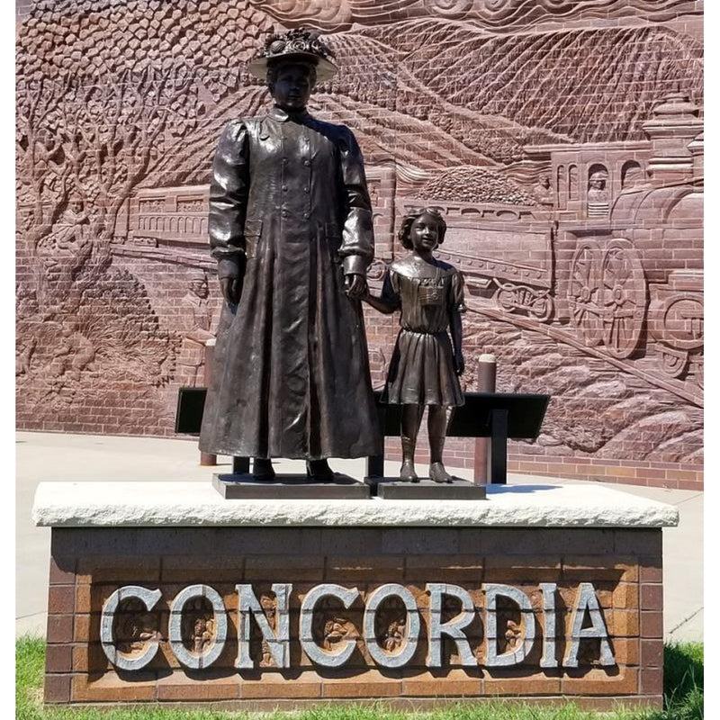 Anna Laura Hill Custom National Orphan Train Complex Statue-Custom Bronze Statues & Fountains for Sale-Randolph Rose Collection