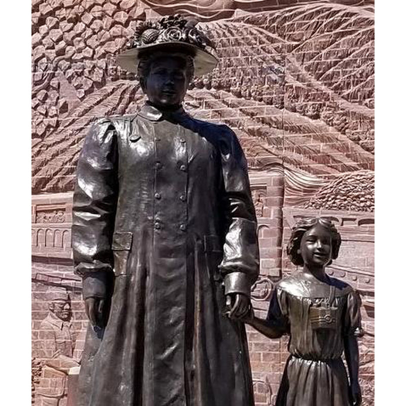 Anna Laura Hill Custom National Orphan Train Complex Statue-Custom Bronze Statues & Fountains for Sale-Randolph Rose Collection