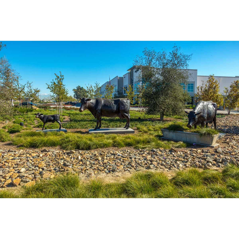 Custom Bronze Holstein Cow Statues Set-Custom Bronze Statues & Fountains for Sale-Randolph Rose Collection