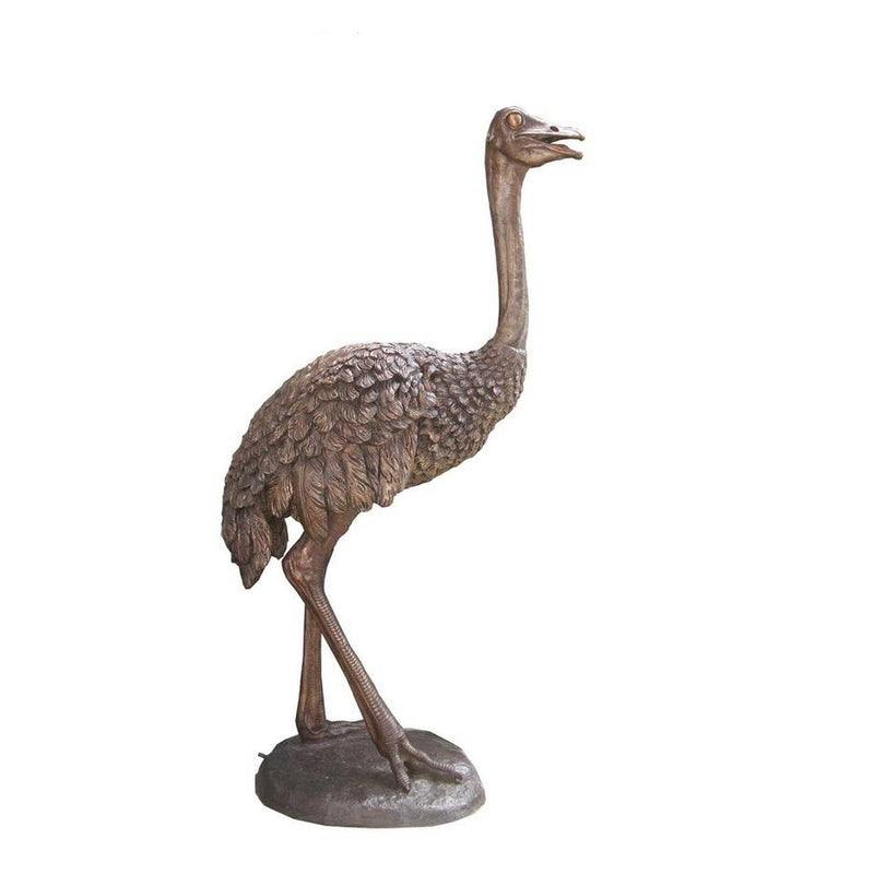 Tall Ostrich-Custom Bronze Statues & Fountains for Sale-Randolph Rose Collection