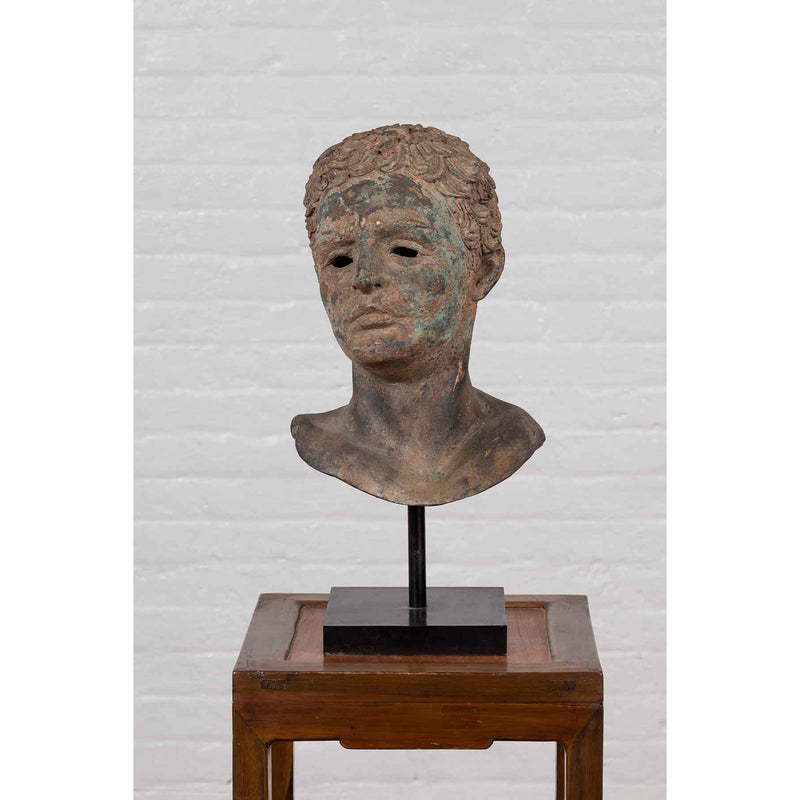 Bronze Classical Bust of a Greco Roman Philosopher-Custom Bronze Statues & Fountains for Sale-Randolph Rose Collection