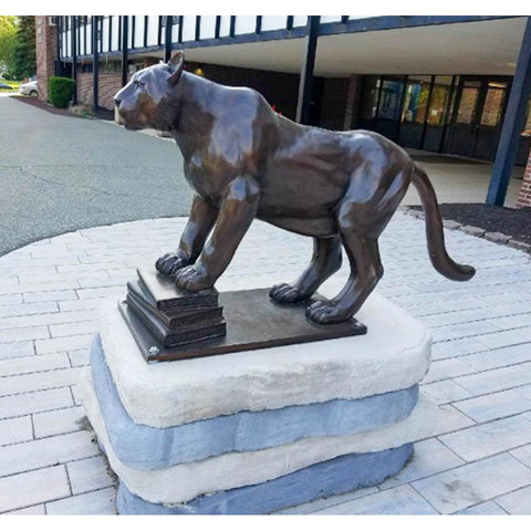 Bronze Cougar Statue