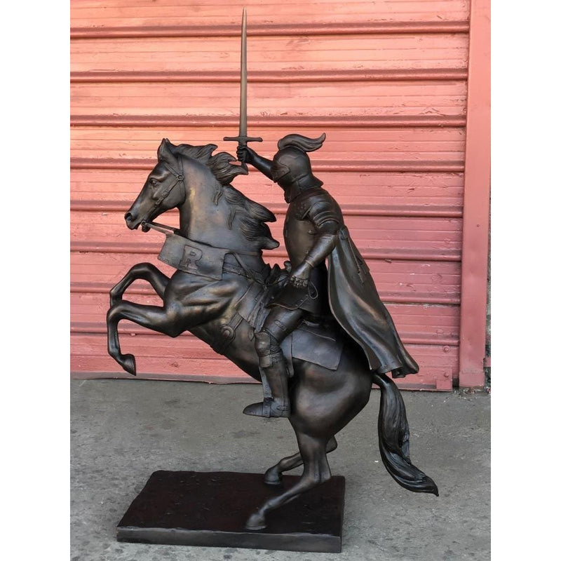 Victory - Custom Rutgers University Horse & Knight (Maquette)-Custom Bronze Statues & Fountains for Sale-Randolph Rose Collection