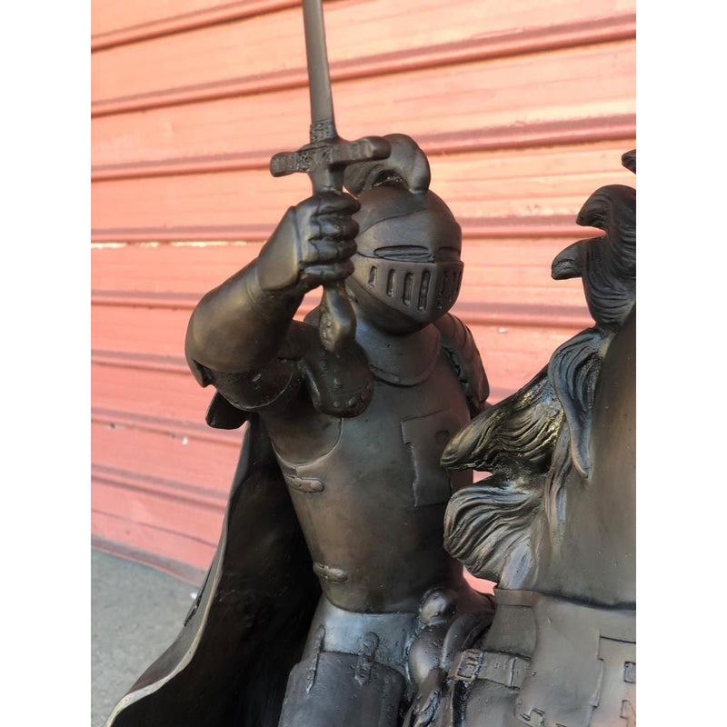 Victory - Custom Rutgers University Horse & Knight (Maquette)-Custom Bronze Statues & Fountains for Sale-Randolph Rose Collection