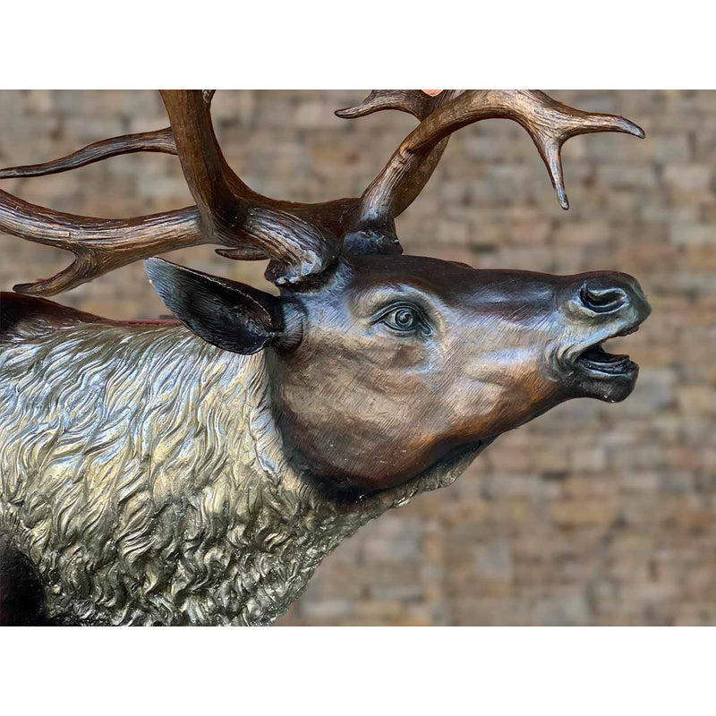 Custom Caribou Deer-Custom Bronze Statues & Fountains for Sale-Randolph Rose Collection