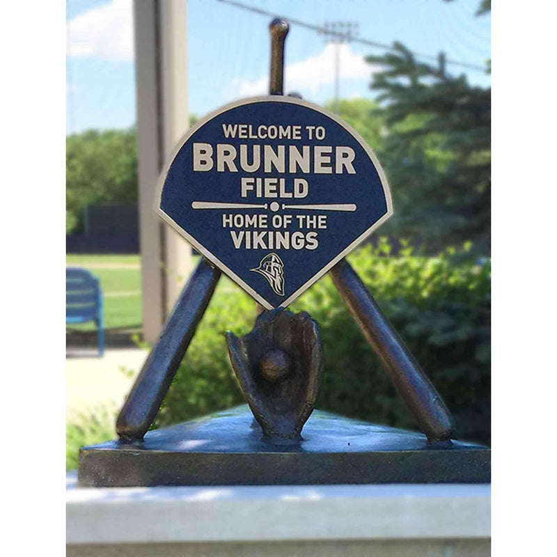 Custom Baseball Plaque with Bats-Custom Bronze Statues & Fountains for Sale-Randolph Rose Collection