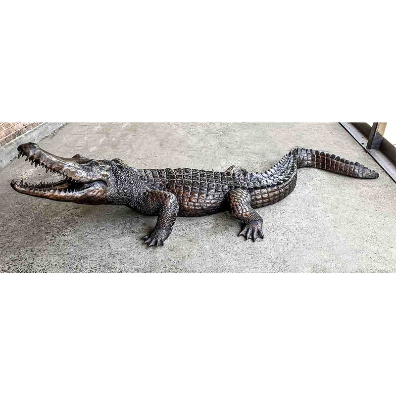 Limited Edition Bronze Alligator-Custom Bronze Statues & Fountains for Sale-Randolph Rose Collection