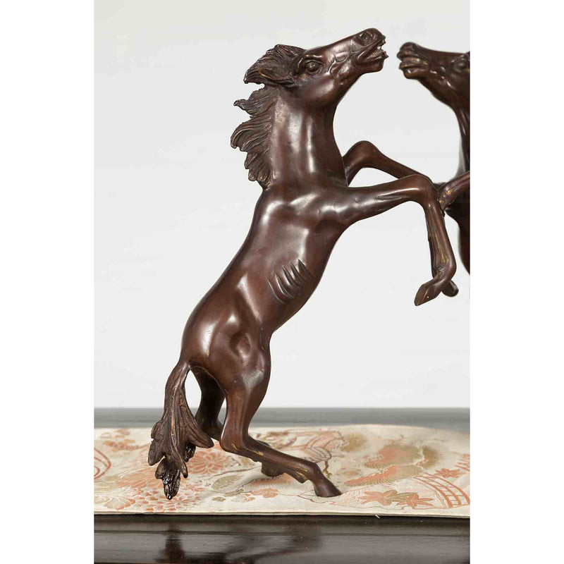 Triple Rearing Horses Table Base-Custom Bronze Statues & Fountains for Sale-Randolph Rose Collection