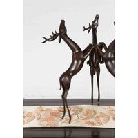 Triple Deer Table Base-Custom Bronze Statues & Fountains for Sale-Randolph Rose Collection