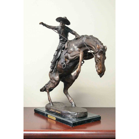 The Bronco Buster Tabletop Sculpture