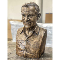 Custom Bronze Portrait Bust, Camp Coach