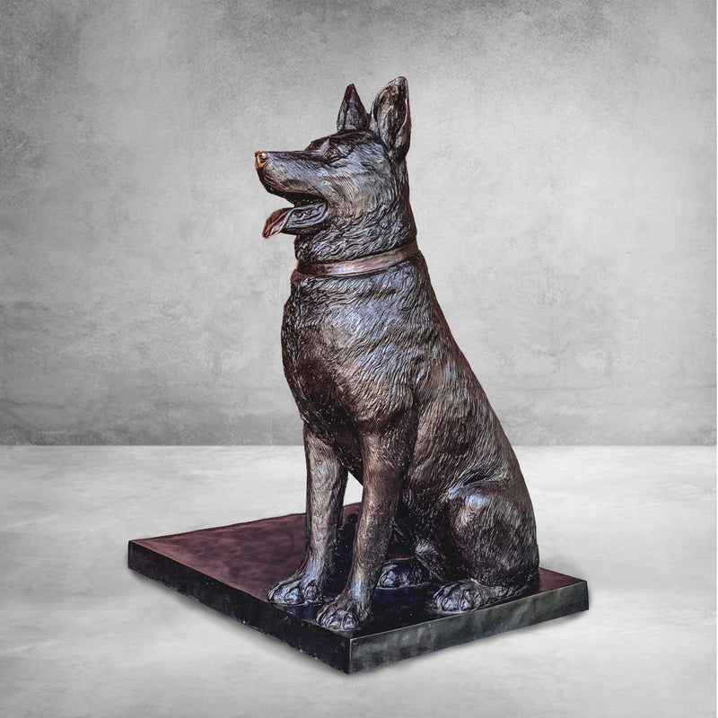 German Shepherd K-9 Dog-Custom Bronze Statues & Fountains for Sale-Randolph Rose Collection