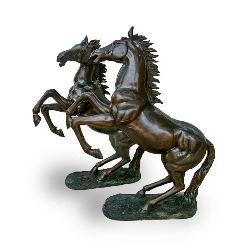 Pair of Prancing Horses-Custom Bronze Statues & Fountains for Sale-Randolph Rose Collection
