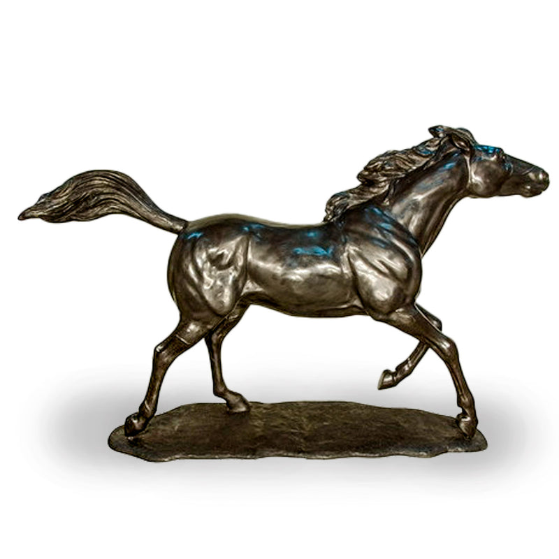 Running Horse with Left Leg Raised-Custom Bronze Statues & Fountains for Sale-Randolph Rose Collection