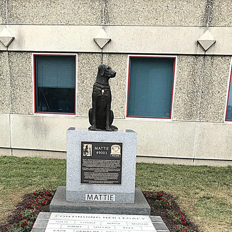 Mattie Memorial K9 Dog Statue-Custom Bronze Statues & Fountains for Sale-Randolph Rose Collection