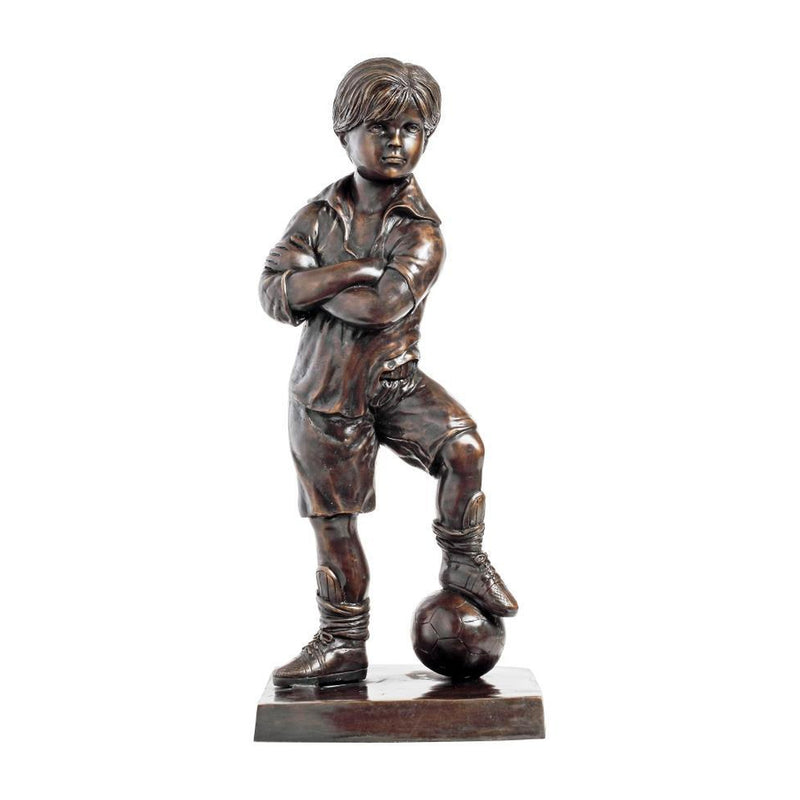 Scotty - Boy Playing Soccer-Custom Bronze Statues & Fountains for Sale-Randolph Rose Collection