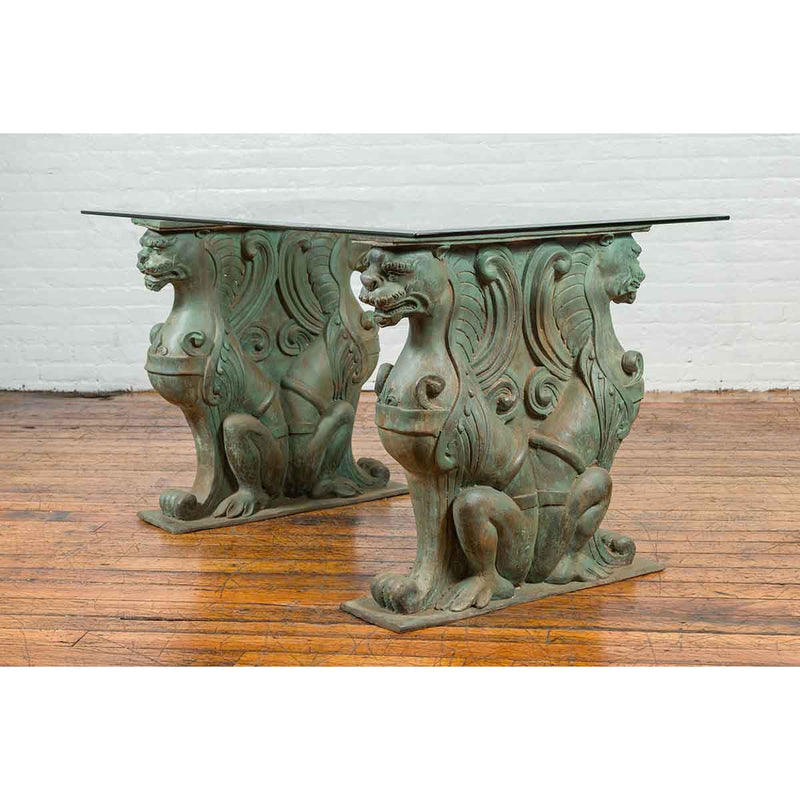 Mythical Figures Table Base-Custom Bronze Statues & Fountains for Sale-Randolph Rose Collection