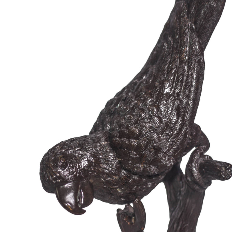 Bird Leaning on a Branch Bronze Sculpture-Custom Bronze Statues & Fountains for Sale-Randolph Rose Collection