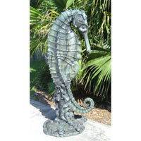 Bronze Fountain Seahorse