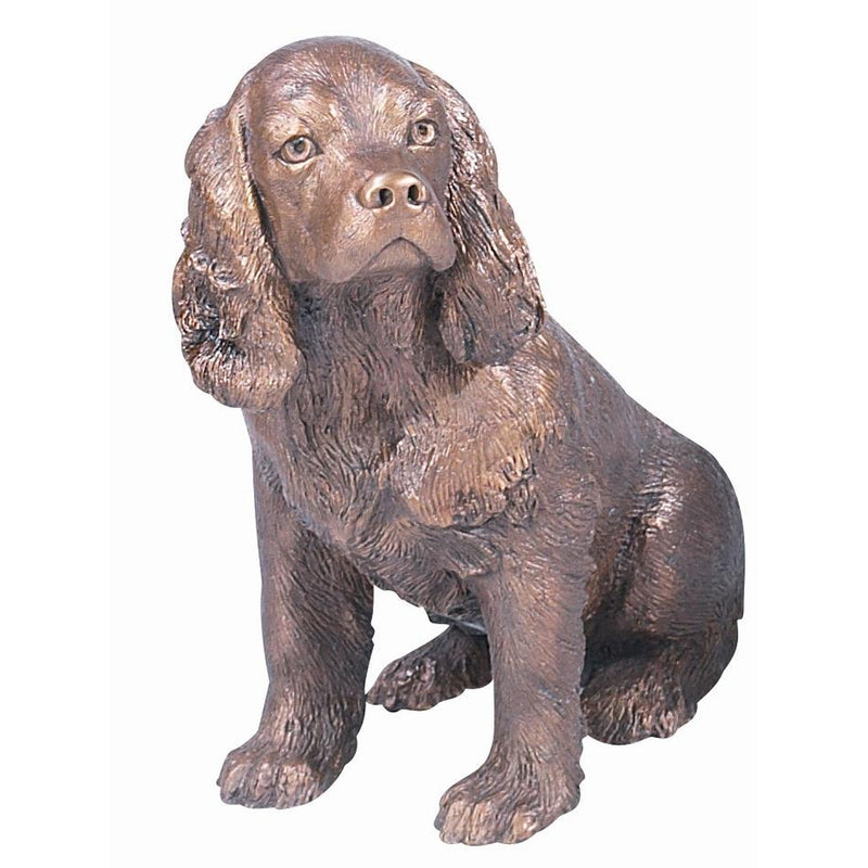 Bronze Dog Statue of a Cocker Spaniel