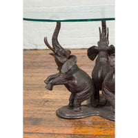Dancing Elephants Table Base-Custom Bronze Statues & Fountains for Sale-Randolph Rose Collection