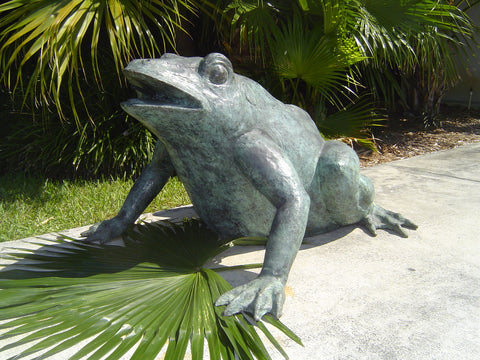 Bronze Frog & Turtle Sculptures
