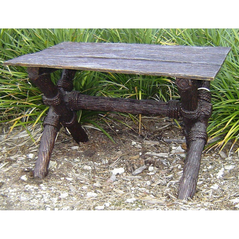 Bronze Tree Branch Garden Table or Bench for Outdoor Decor